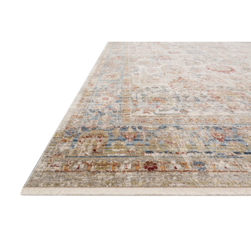 Tapis ivoire / océan Ochlocknee, Rectangle 9 pi 6 po x 13 pi