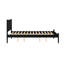 Lit plateforme en bois noir Mid-Century