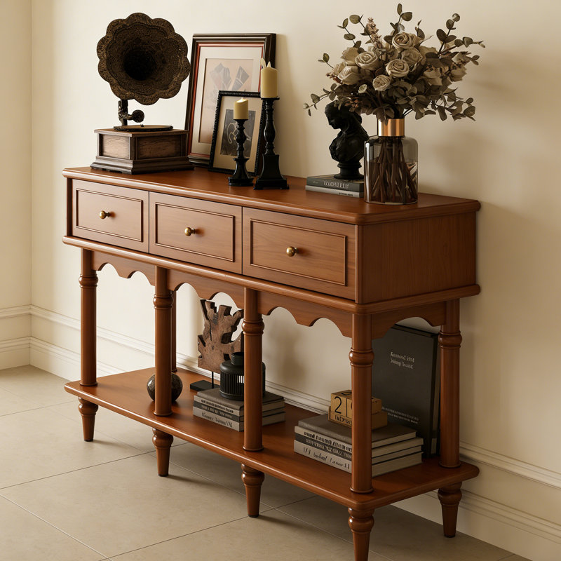 Retro Multifunctional Practical Console Table