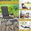 Chaise de camping inclinable avec repose-pieds Gratia