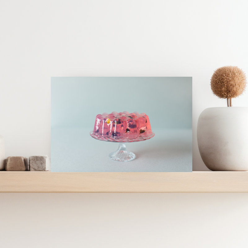 Art floral rétro délicat avec fleurs, 12" H x 18" W