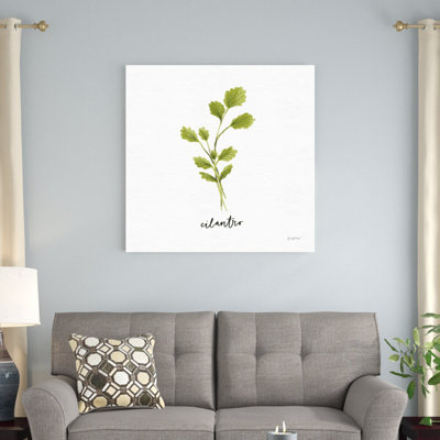 «Herbs IV White» par Becky Thorns - impression sur toile tendue