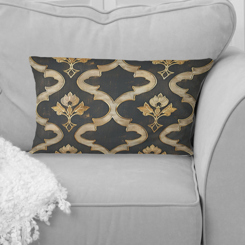 Coussin lombaire Glamour Quatrefoil II - Glam