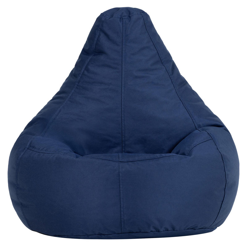 Kids Dalton Indoor-Outdoor Bean Bag, Navy Blue