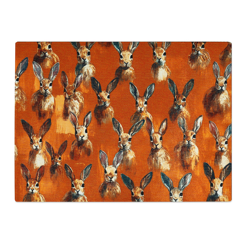 Hare Pattern Vol.1  Glass Chopping Board