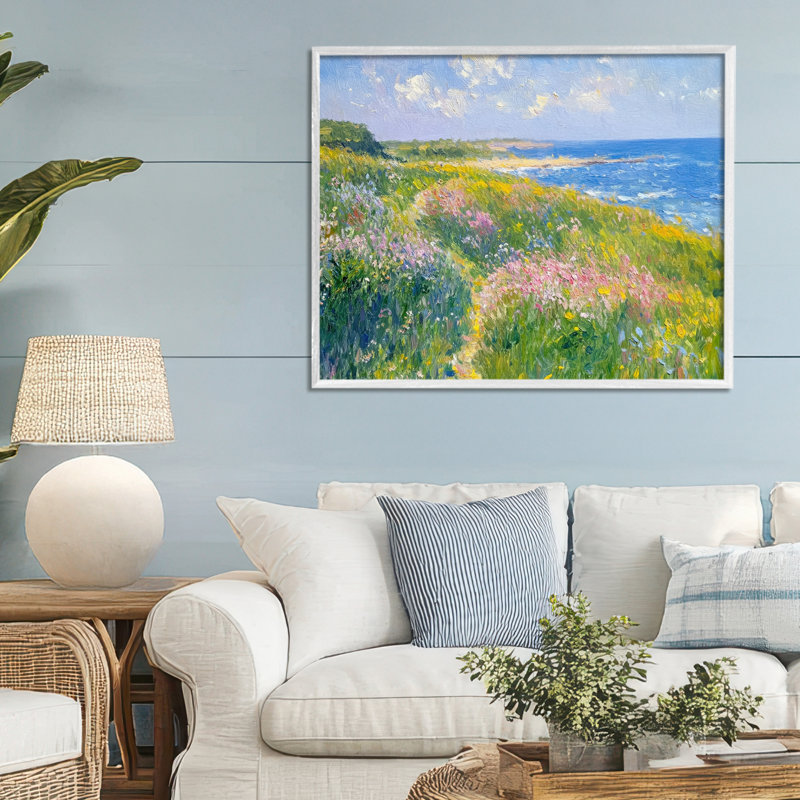 Impression giclée encadrée impressionniste, par Petal Prints Design, H 24 po x l 30 po