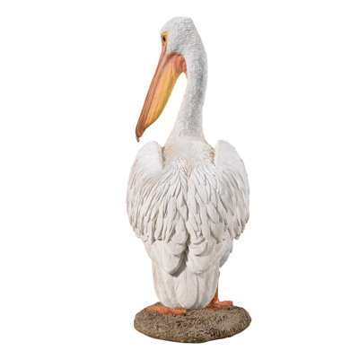  White pelican | Handcrafted Decorative Bird Statue for Home & Garden | Premium Polyresin, Weather-Resistant Indoor/Outdoor Decor