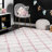 Cuanaic Trellis Shag Performance White/Pink Rug-959839662