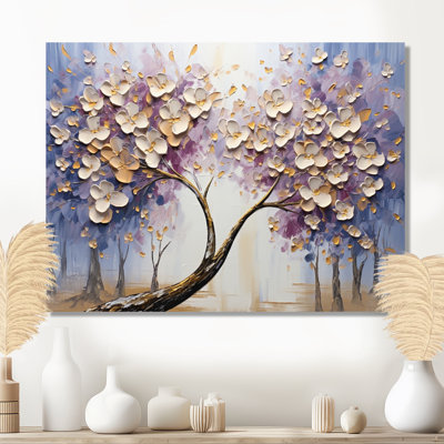 Arbre en fleurs avec fleurs blanches I