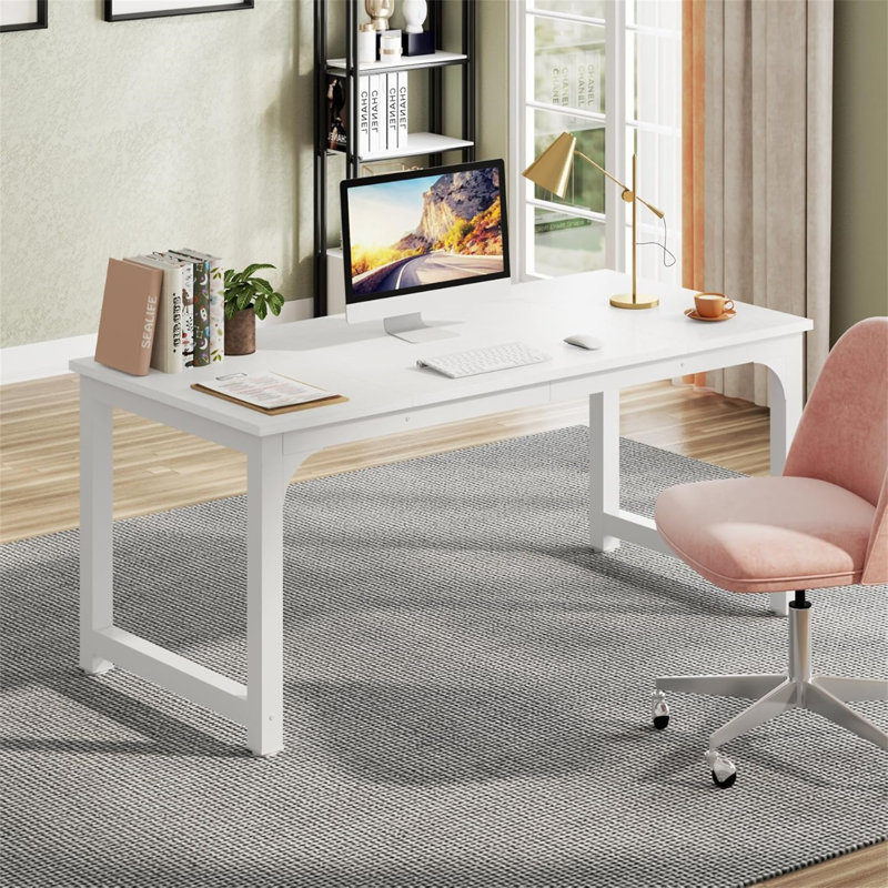Bureau de direction 63 po (sans la chaise), 29.53" H x 62.99" W x 31.5" D, Brun / Noir