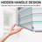 Rectangular Recessed Or Wall Mount Aluminum Frameless Medicine Cabinet Mirror With Adjustable Glass Shelves-894689151