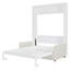 Lit escamotable double pleine grandeur avec coussin confortable, conception compacte et compacte pour une vie moderne