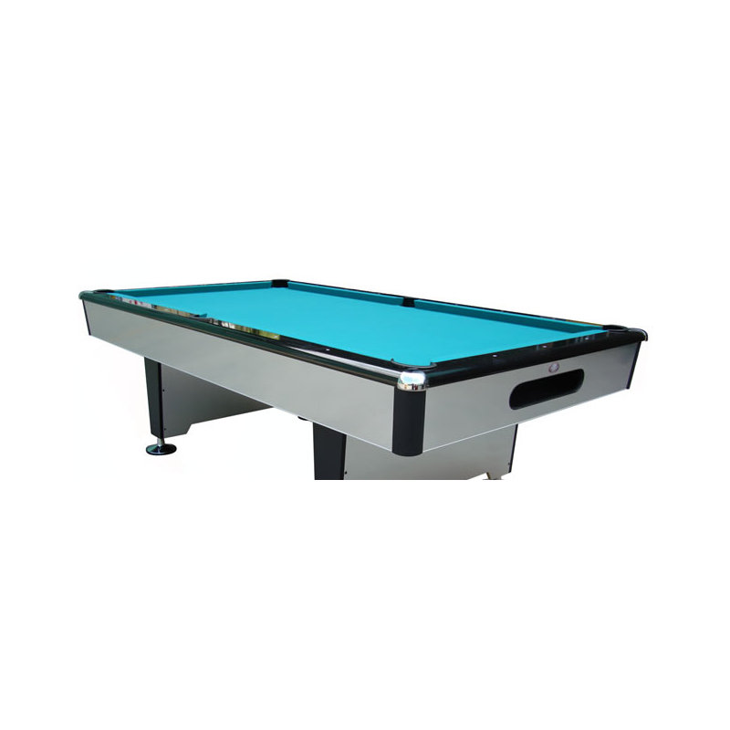 Pool Table, 9', Academy Blue, Black