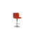 BAR STOOL In Red, Chrome