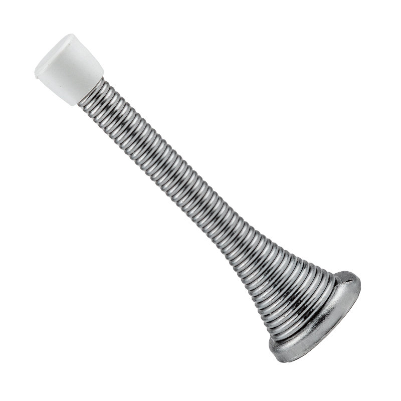 Butoir de porte à ressort, Chrome satiné