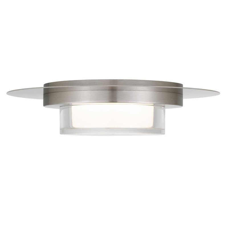 Square Black Integrated LED Flush Mount, 2.75" H x 12" W x 12" D