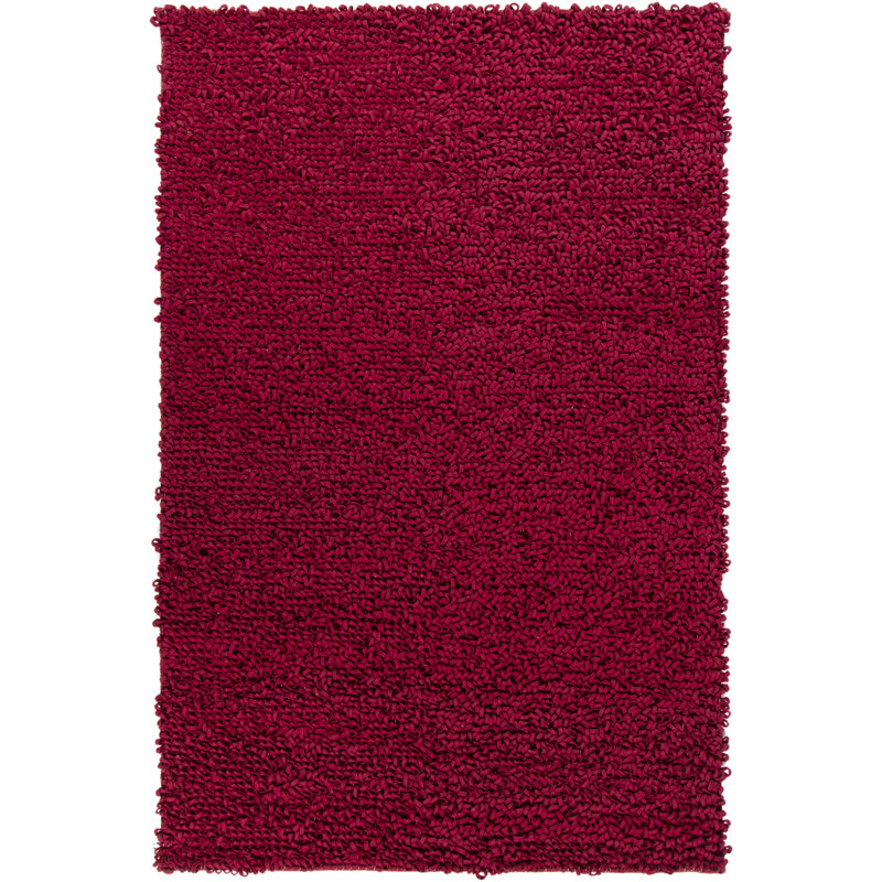 Tapis rouge poils longs Leone, Rectangle de 2 pi x 3 pi