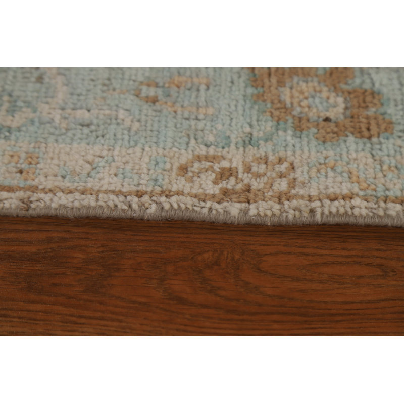 Tapis turc Oushak en laine noué à la main 3X4