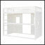 Lit mezzanine simple avec échelle - blanc
