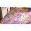 Tapis fuchsia à motif géométrique Felty-1016953616