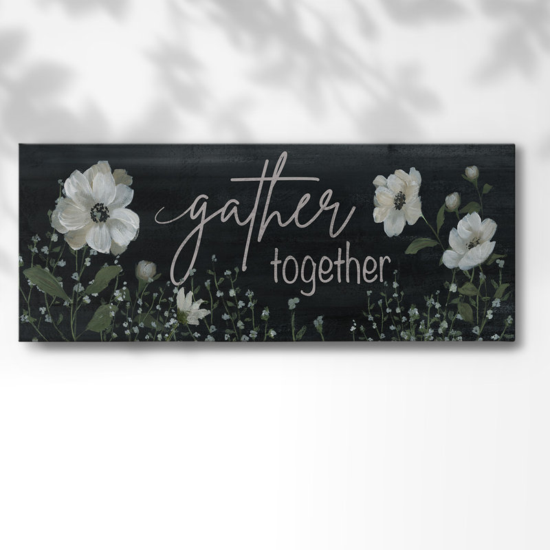 «Gather Together» sur toile, H 20 po x l 50 po x P 1,5 po