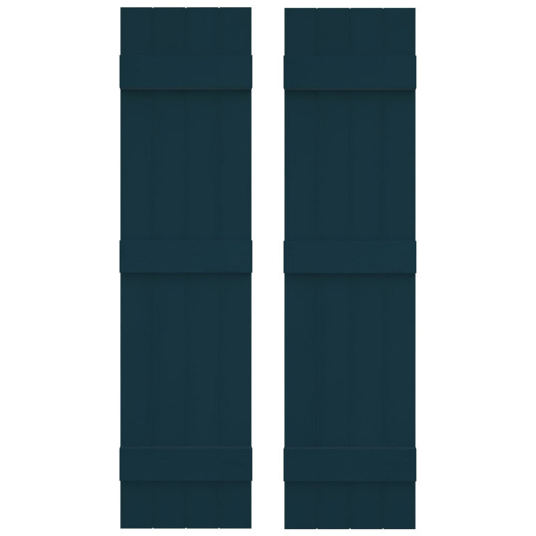 Builders Edge, volets sur mesure TailorMade jointés, volets Board-n-Batten, avec volets à volets