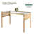 Sadah Glass Top Metal Base Dining Table