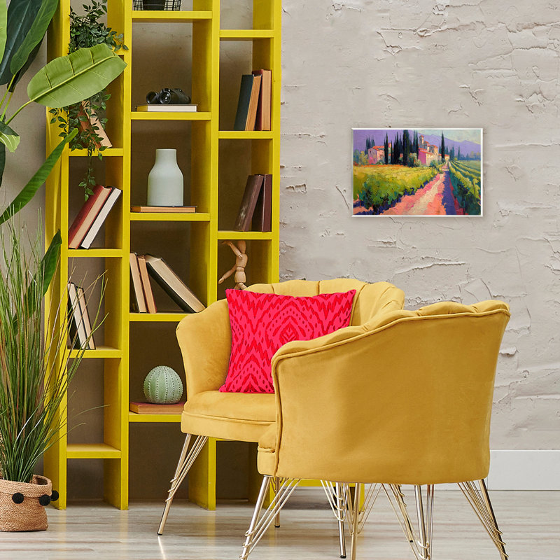 Plaque murale «Purple Mountains Village», conception par Annabelle Hall, H 13 po x l 19 po