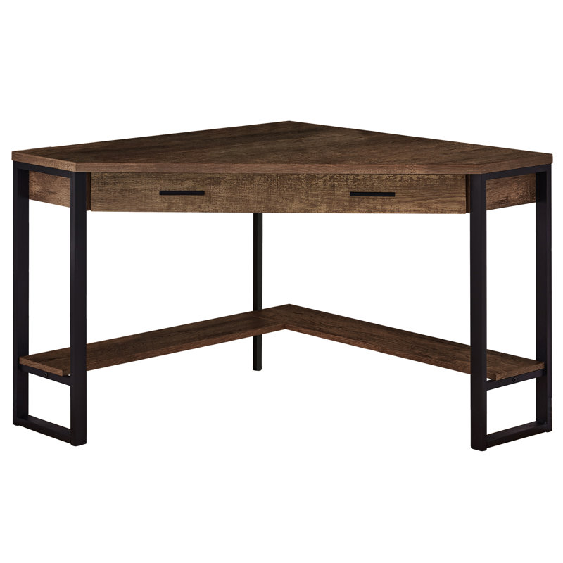 Bureau d'ordinateur Huggard, Cappuccino / noir