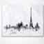 Paysage urbain «Paris with Eiffel Silhouette», peinture-21971343-35123763