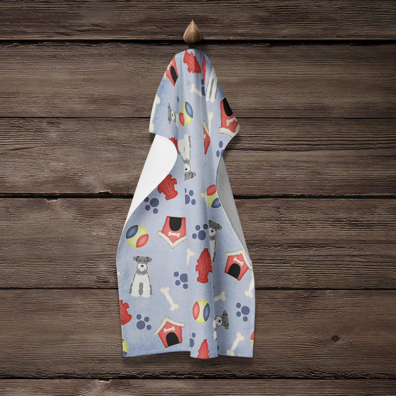 Chiffons à motif schnauzer