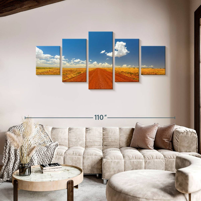 Australian Outback Road, 42" H x 92" W