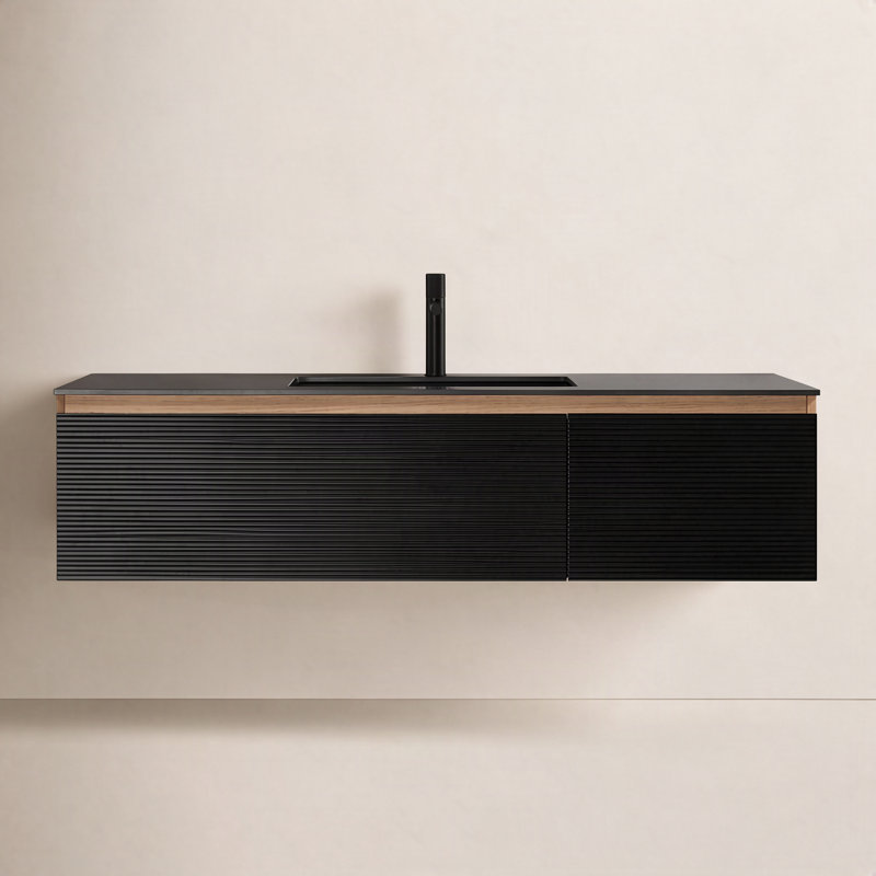 Oslo 60'' W Single Vanity, Matte Black