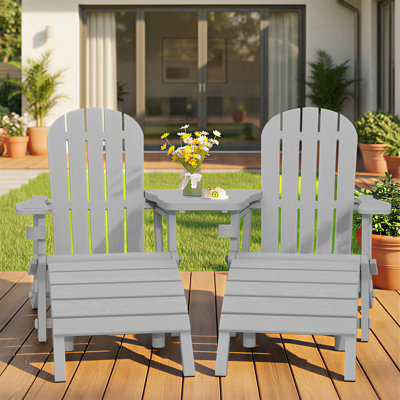 Ensemble de 2 chaises Adirondack d'extérieur
