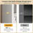 Ilus 71" H Modern Storage Bookcase Bookshelf Display with Cabinet & 5 Shelves for Home Decor-2028080072