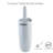 Bath Bliss Plastic Toilet Brush And Holder