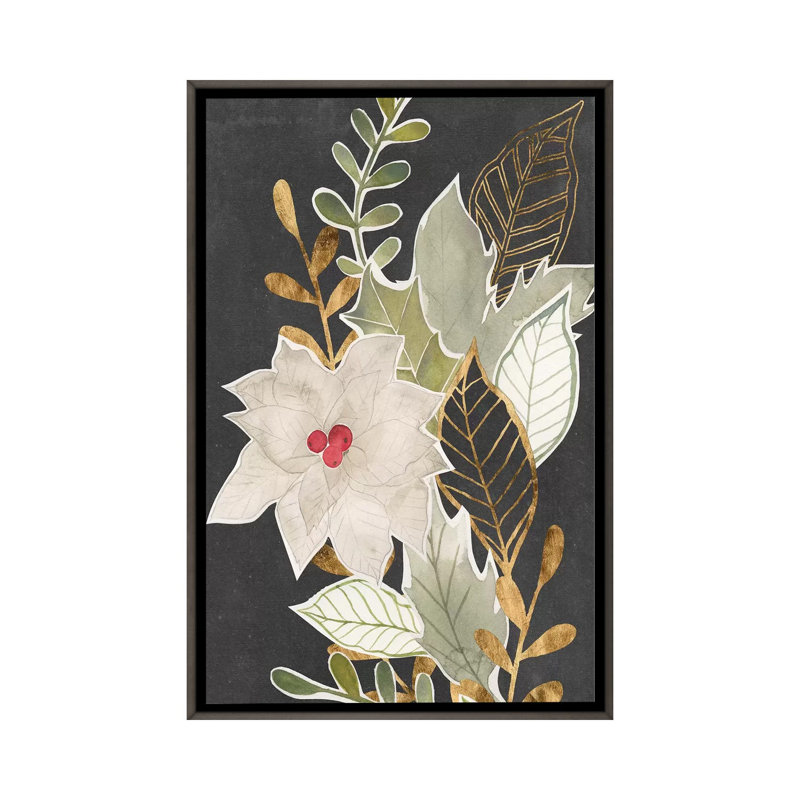 Gilded Christmas Collection B par Grace Popp - reproduction imprimée, Pas de tapis, H 26 po x l 18 po x 1,5 po