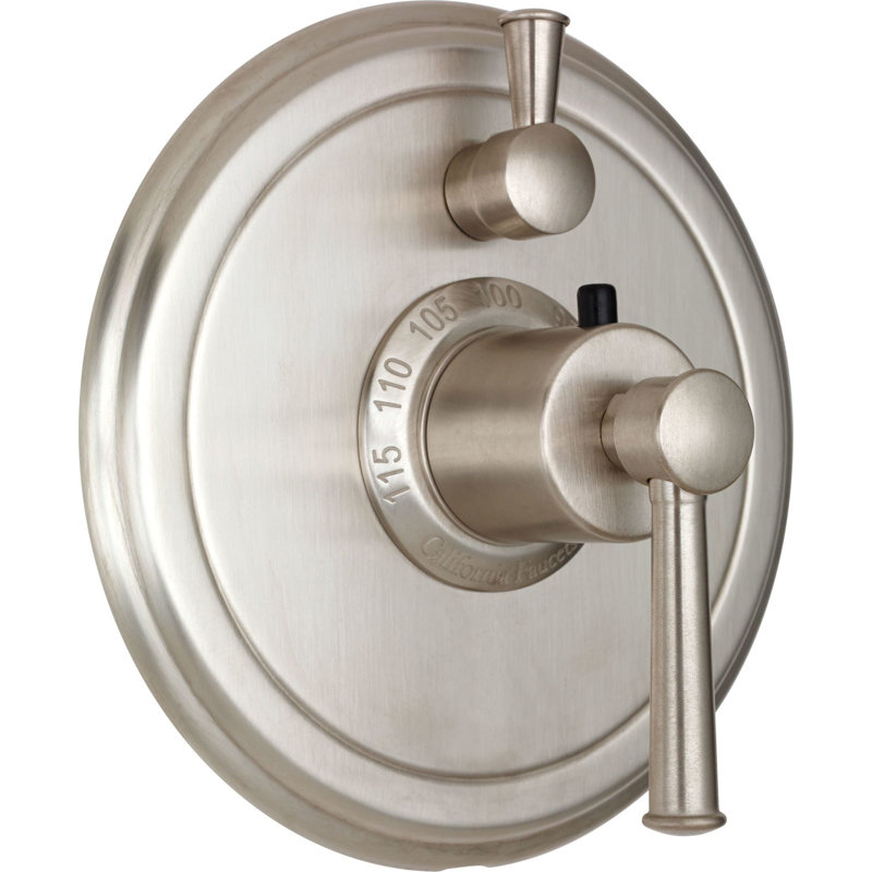 Miramar 1.8 GPM Styletherm 0.5" Thermostatic Shower System with Handshower Slide Bar, Satin Nickel