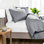 Ensemble de housse de couette et taie décorative en microfibre de qualité supérieure
