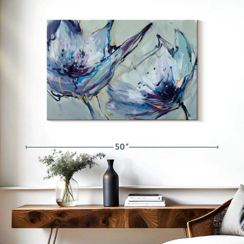 Avery Blooms In Lilac, 26" H x 39" W