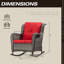 Chaise berçante d'extérieur en osier Whitakers-922802241