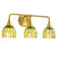 Luminaire de meuble-lavabo moderne 21 "avec abat-jour en verre pétale vert-899511063-898368472