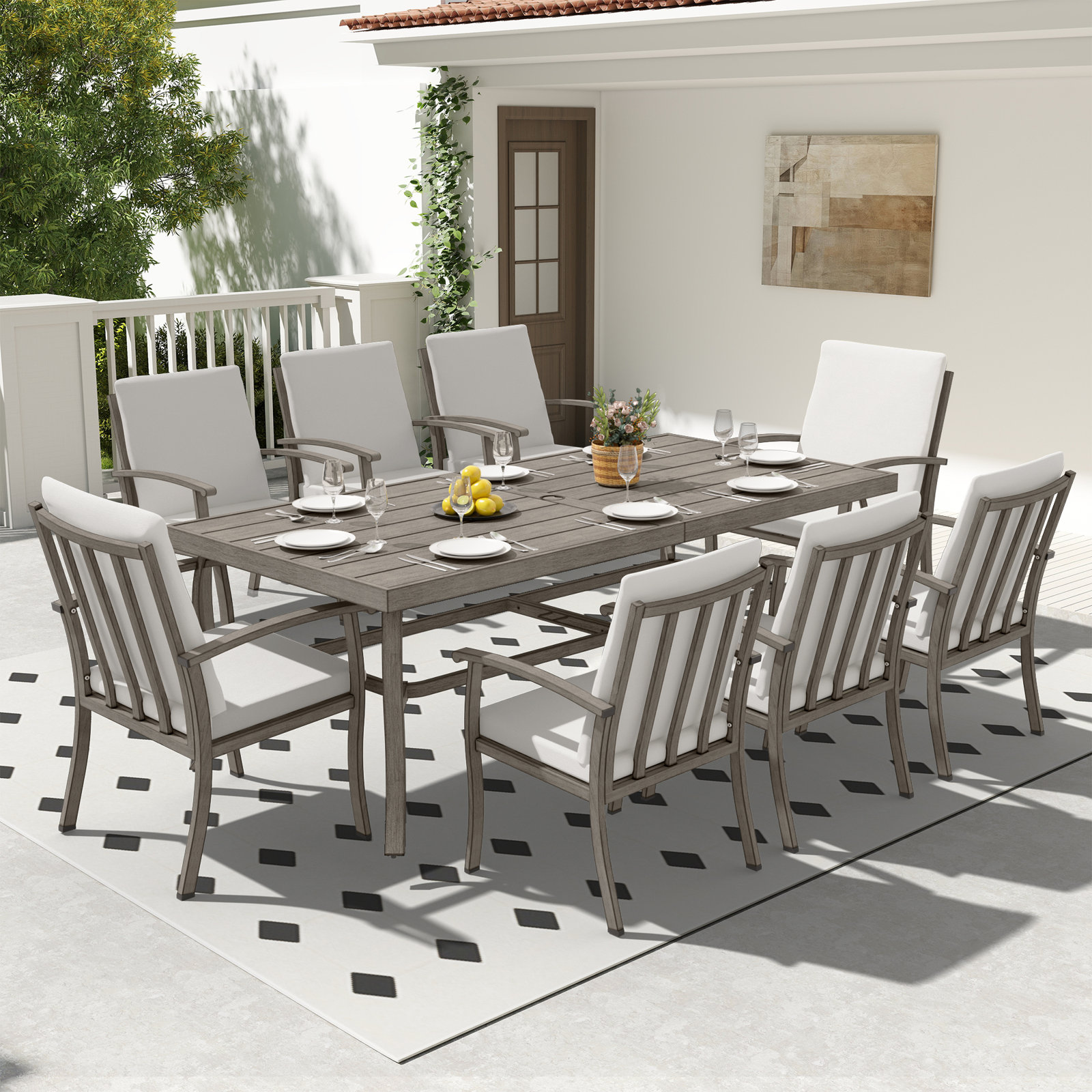 Leigh 84" Patio Dining Set