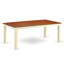 Ensemble de table de salle à manger 5 pièces comprenant une table de cuisine rectangulaire avec rallonge papillon et 4 chaises de salle à manger, babeurre et cerise-20549026-49668346-132943745