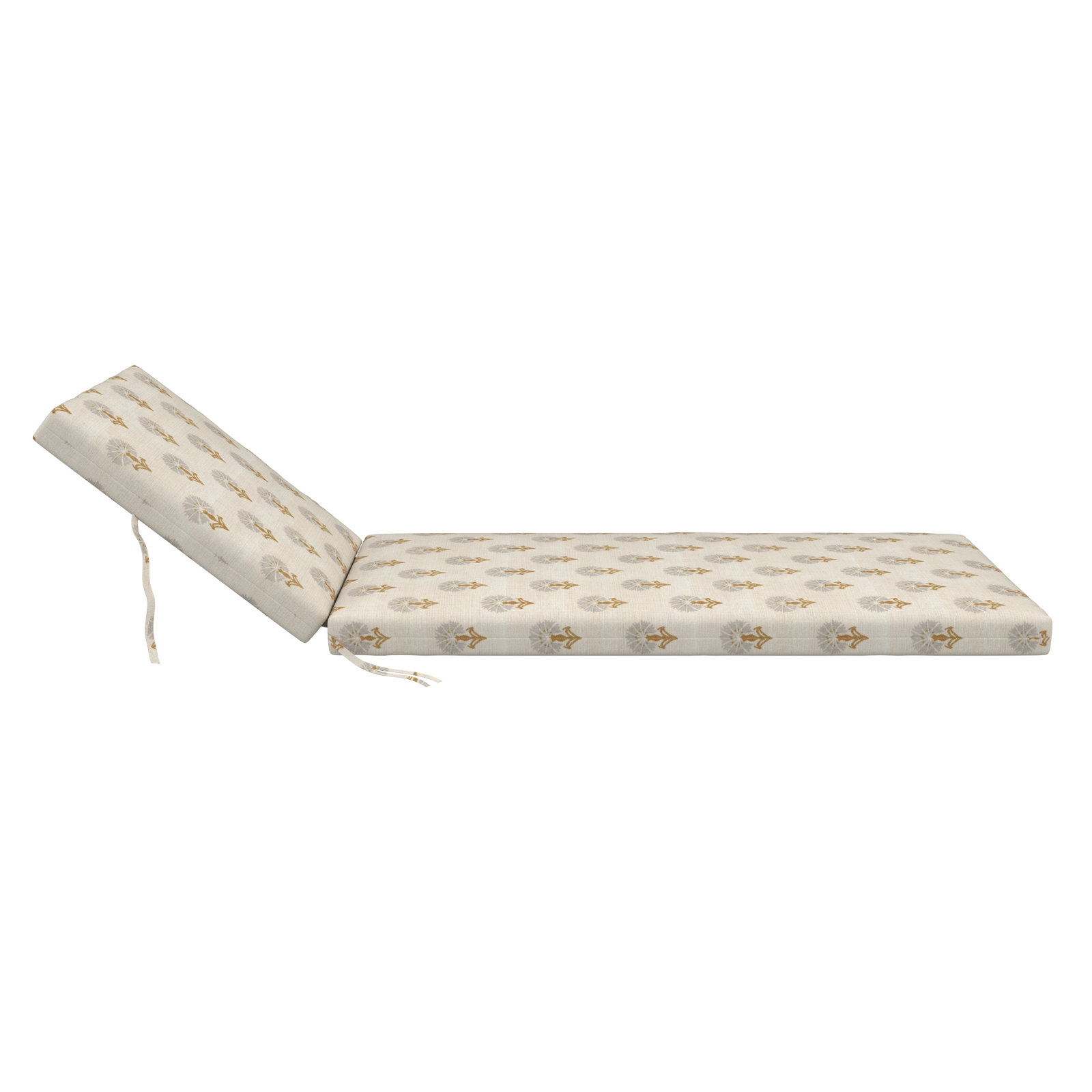 Amala Outdoor Sunbrella® Chaise Lounge Cushion, Mira Seasalt, 25W x 76D