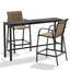 2-Person Patio Outdoor Dining Set (3-Piece Set, Rectangular Table)-873111226-873111230