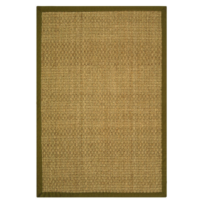 Auckland Bamboo Slat/Seagrass Natural/Olive Area Rug