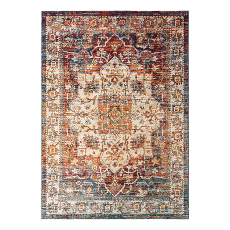 Tapis oriental orange Alresford, Rectangle 10 pi x 14 pi 1 po