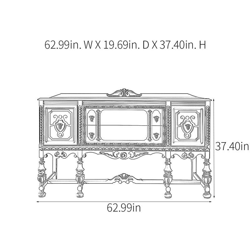 Console rétro multifonctionnelle exquise