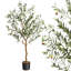 Artificial Olive Tree 5FT(60In) Tall Faux Silk Olive Trees-103278453